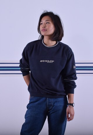 NAVY DUNLOP SPORT SWEATSHIRT