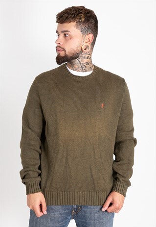 VINTAGE 80S POLO RALPH LAUREN KNIT JUMPER / S0449