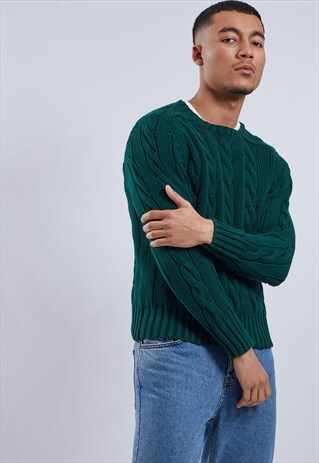 VINTAGE RALPH LAUREN CABLE KNIT JUMPER