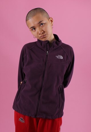 PURPLE THE NORTH FACE ZIPPED FLEECE