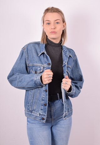 LEVI'S WOMENS VINTAGE DENIM JACKET SMALL BLUE 90S