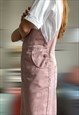 VINTAGE REVIVAL M.C OVERALLS DUNGAREES PINK