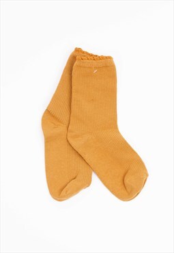New Mustard Frill Top Pair Of Socks