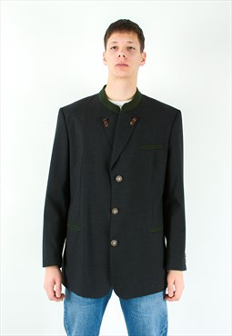 NOCKSTEIN Trachten UK 46 US Blazer Wool Jacket Coat Jager
