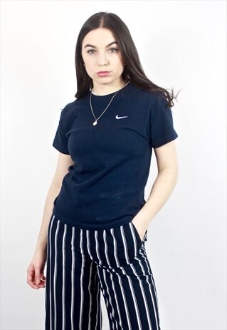 90'S RETRO BLUE & WHITE T-SHIRT