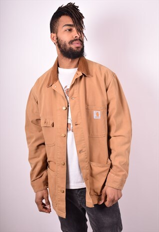 CARHARTT MENS VINTAGE JACKET XL BROWN 90S