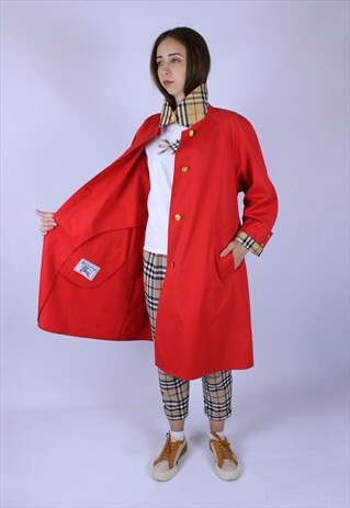 BURBERRY VINTAGE COAT WOMEN JACKET RARE TRENCH