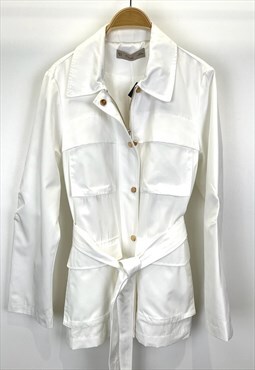 Kzell Belted jacket in White