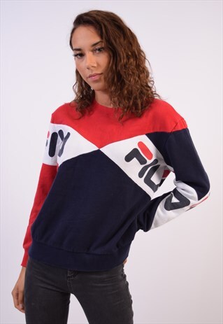 VINTAGE FILA SWEATSIRT JUMPER MULTI