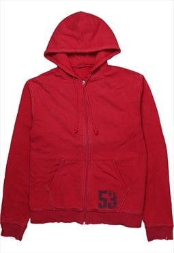 Vintage 90's Levi's Hoodie Sportswear Full Zip Up Red XLarge
