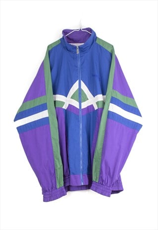 VINTAGE HUMMEL TRACK JACKET IN PURPLE XL