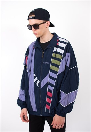 KILLTEC VINTAGE 90S COLOUR BLOCK SHELL BOMBER JACKET