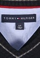 VINTAGE 90'S TOMMY HILFIGER VESTS SMALL LOGO NAVY BLUE SMALL