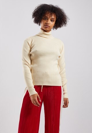 VINTAGE RALPH LAUREN ROLL NECK LONG SLEEVED TOP