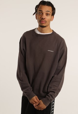VINTAGE CARHARTT EMBROIDERED SPELLOUT SWEATSHIRT