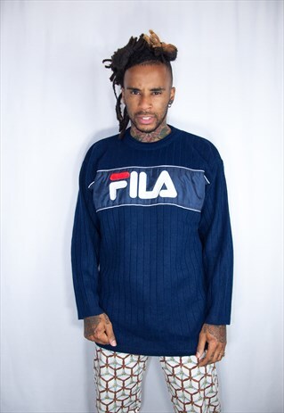 FILA EMBROIDED BLUE JUMPER