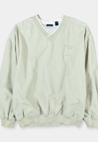 Vintage Training Top Pullover Logo Beige