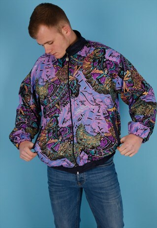 VINTAGE SHELL JACKET IN MULTI NJ639