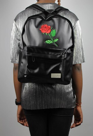 BACKPACK RED FLOWER