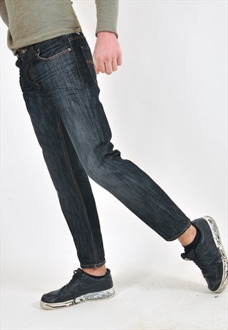 VINTAGE TOMMY HILFIGER DENIM JEANS IN BLACK