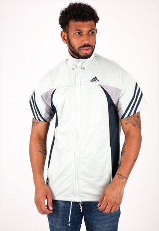 VINTAGE ADIDAS SLEEVELESS TRACK JACKET NJ1845