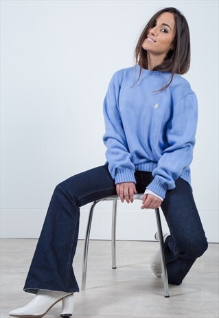 VINTAGE 90S CLASSIC POLO RALPH LAUREN KNITWEAR JUMPER/ S0273