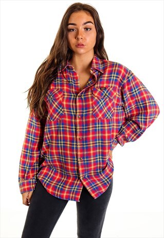 VINTAGE LEE FLANNEL SHIRT S875