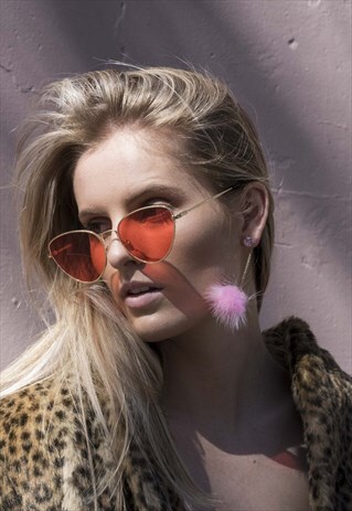 VINTAGE INSPIRED SUNGLASSES WITH GOLD FRAME
