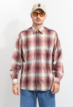 Vintage flannel shirt Dornbusch in plaid grunge button down