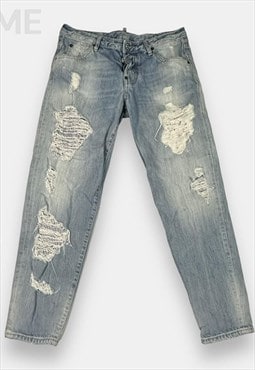 Dsquared2 vintage light blue denim jeans size 32
