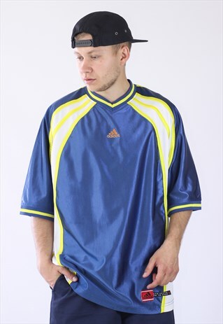 VINTAGE MENS ADIDAS TEAM JERSEY T-SHIRT