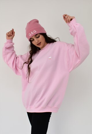 G&G UNISEX PINK GOOSE SWEAT