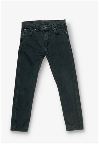 Vintage Levi's Slim Fit Jeans Black W31 L28 BV20083