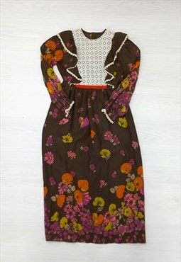 Vintage Chica Loo Dress Floral Multicoloured