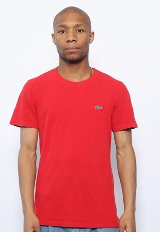 VINTAGE LACOSTE LOGO T-SHIRT RED