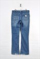 VINTAGE CARHARTT DENIM JEANS BOOTLEG FIT BLUE W34 L34