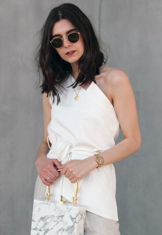 ASYMMETRIC ONE SHOULDER TOP