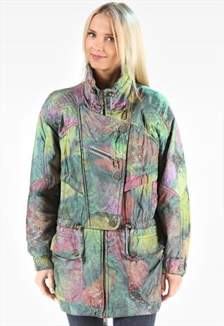 SKI JACKET PUFFER GALAXY PRINT