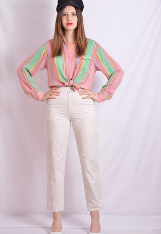 WHITE VINTAGE CORDUROY PANTS