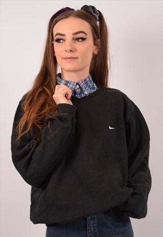 VINTAGE NIKE SWEATSHIRT JUMPER BLACK