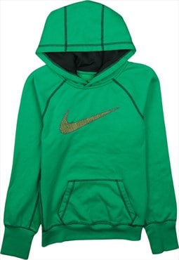 Nike 90's Spellout Centre Middle Swoosh Hoodie Small Green