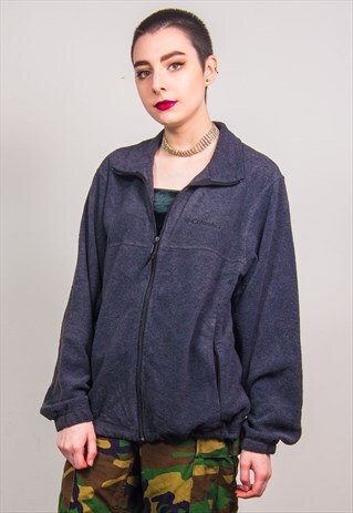 COLUMBIA VINTAGE 90'S GREY FLEECE JACKET