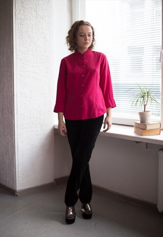 VINTAGE 90'S HOT PINK SHIRT