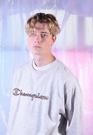 VINTAGE CHAMPION GREY SWEATSHIRT