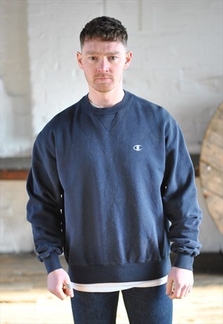 VINTAGE CHAMPION ONE POINT LOGO SWEATER