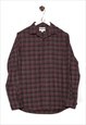 Vintge  Wilderness Flannel Shirt Checkered Pattern Green/Che