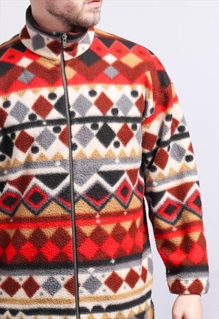 VINTAGE ZIP UP FLEECE TOP