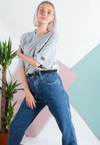 VINTAGE DICKIES T-SHIRT IN GREY WITH LOGO