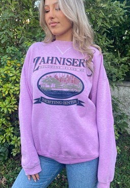 Pink vintage oversized crewneck.