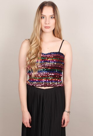 VINTAGE SEQUIN TOP ASM1745
